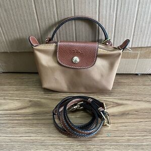 Longchamp Le Pliage Mini Cosmetic Bag Tan Tote Bag